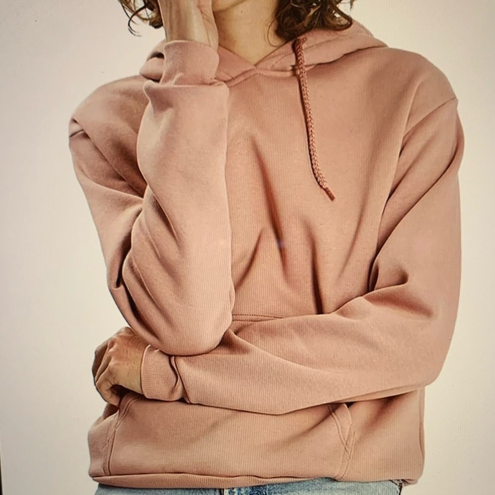 FabFitFun Topshop Oversize Hoodie in Blush Pink Size XL